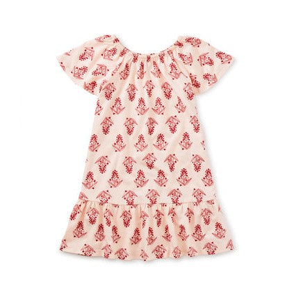 Twirl Drop Skirt Dress: Agave Blossoms