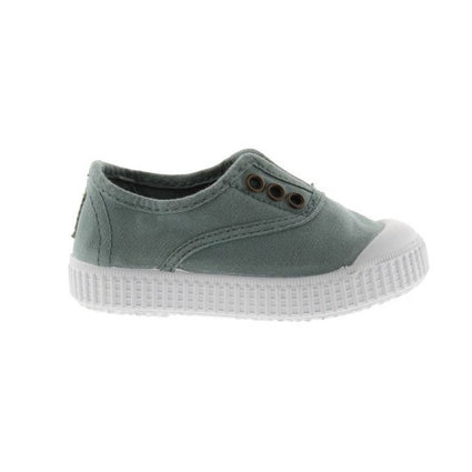 English Washed Canvas No Laces: Jade