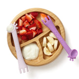 Lilac & Purple Fork & Spoon Set