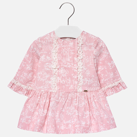 Blush L/S Printed Dress