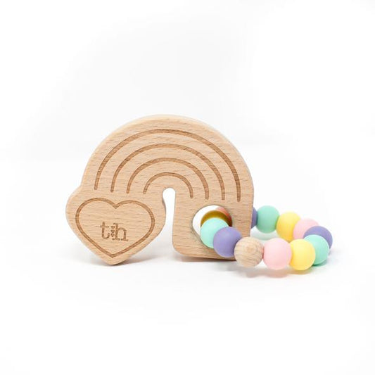 Rainbow Teething Ring - Baby's Breath