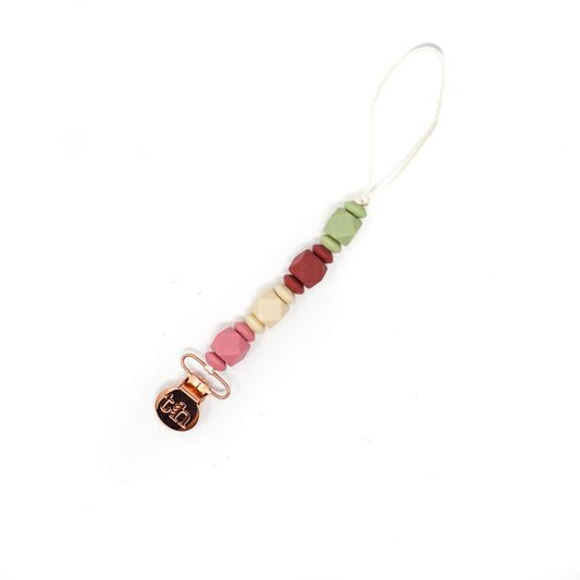 Jewel Petite Paci/Toy Clip - Dusty Rose
