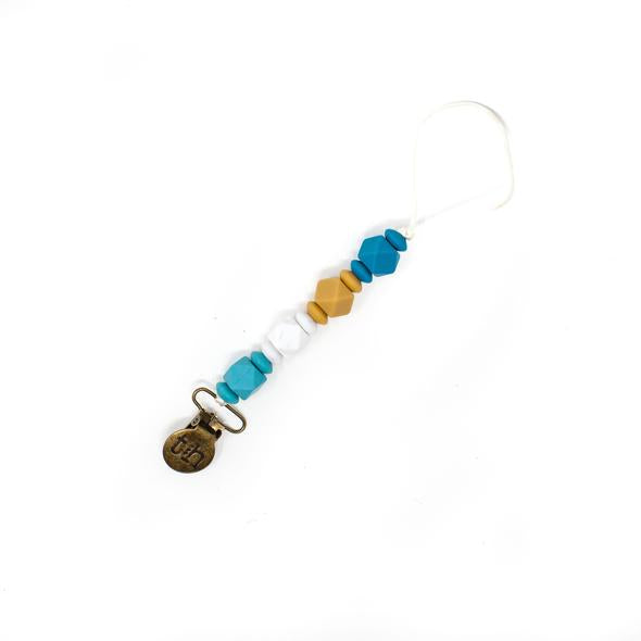 Jewel Petite Paci/Toy Clip - Teal