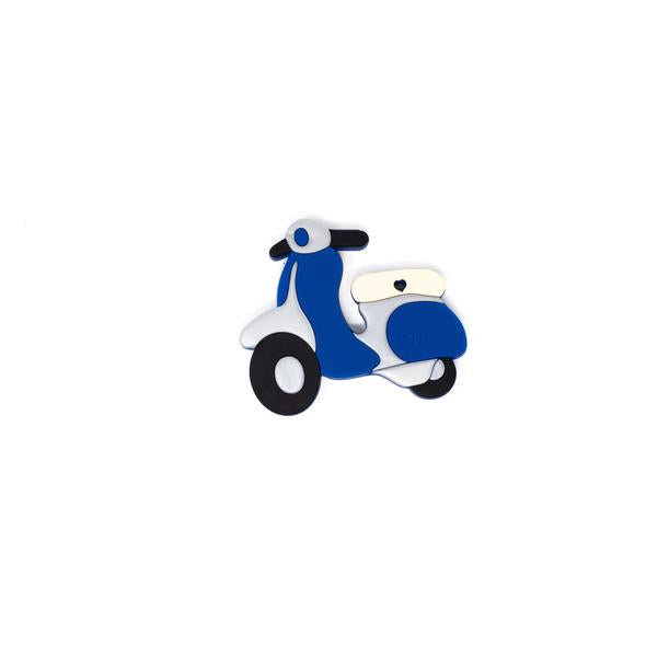 Scooter Silicone Teether - Sapphire