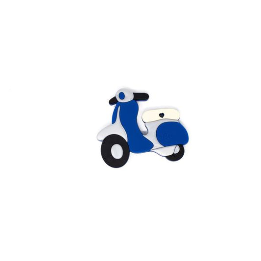 Scooter Silicone Teether - Sapphire