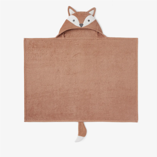 Rust Fox Hooded Bath Towel