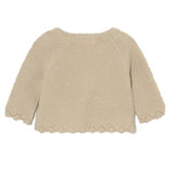 Basic knit long cardigan: Beige Lure