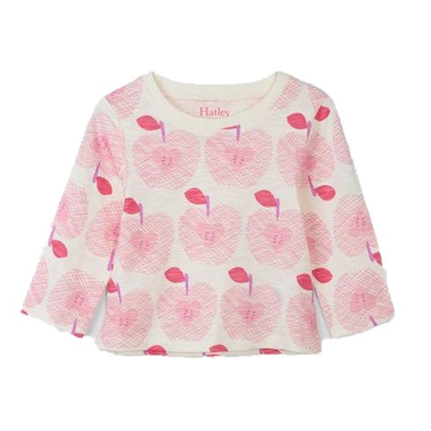 Apple Orchard Long Sleeve Baby Tee - Cami Lace