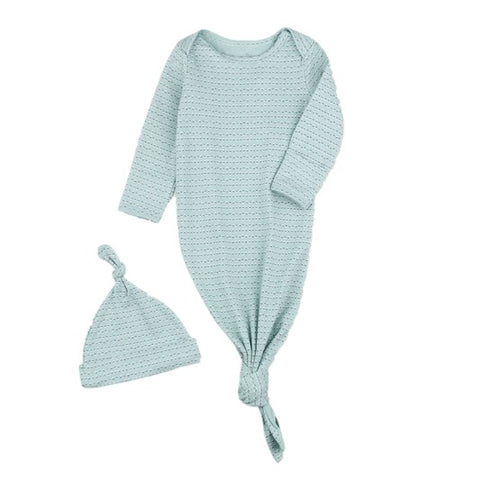 Neutral Blue Geo 2pc Cap & Gown: Ice Blue