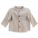 Boy Grey Gauze Top: Taupe