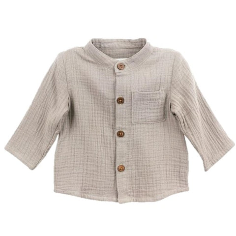 Boy Grey Gauze Top: Taupe