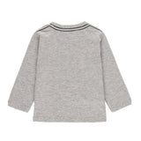 Knit t-Shirt "motorcycle" for baby boy: Grey