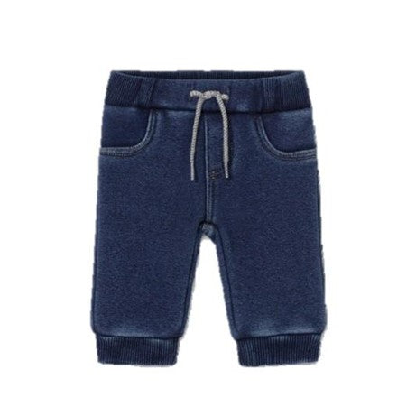 Navy Knit Trousers