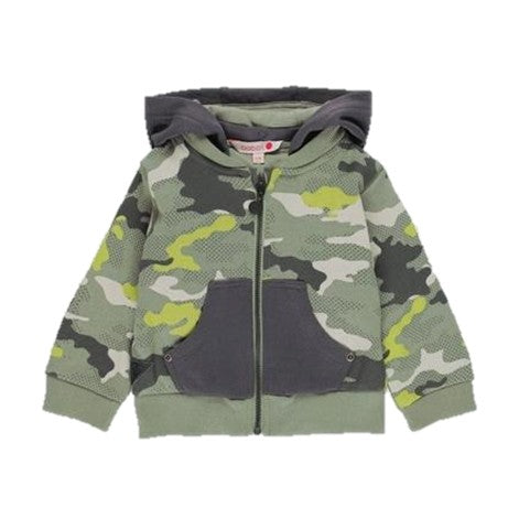 Fleece Camo Zip-up Hoodie
