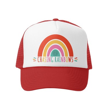 Napa Valley Chasing Rainbows Trucker Hat - Red/White
