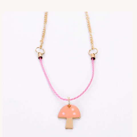 Enamel Mushroom Necklace