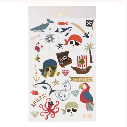 Large Pirate Tattoo Sheets
