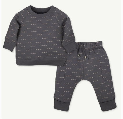 Charcoal Sweatshirt Set