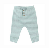 Girl Blue Geo Ruffle Pant: Ice Blue