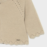 Basic knit long cardigan: Beige Lure