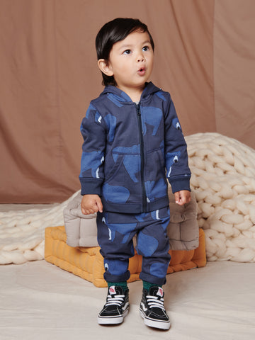 Pocket O' Sunshine Baby Pant: BEAR LAIR IN INDIGO