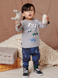 Pocket O' Sunshine Baby Pant: BEAR LAIR IN INDIGO