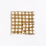 Brown Gingham Swaddle