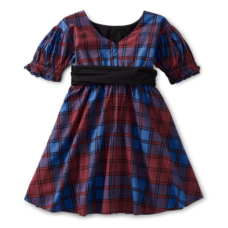 Family Plaid Sash Dress