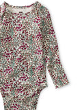 Printed Bodysuit: Trädgård Floral in Cream