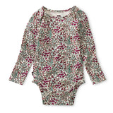 Printed Bodysuit: Trädgård Floral in Cream