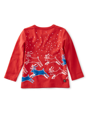 Reindeer Frolic Baby Graphic T: Stoplight