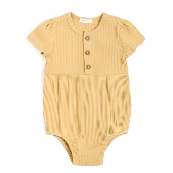 Baby Bubble Romper Knit: Lt Yellow
