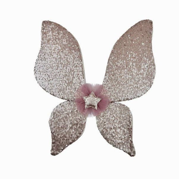 Sequin fairy wings | Aurelia: vintage rose