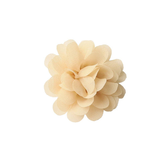 Chiffon Pom Pom Clip | almond