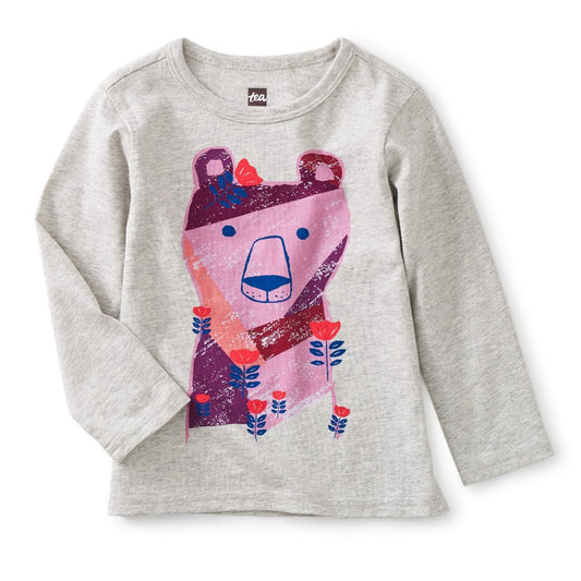 Chilly Bear Baby Graphic Tee: LIGHT GREY HEATHER