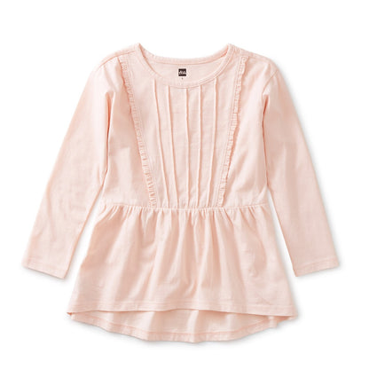 Pleated Pintuck Top: PINK SALT