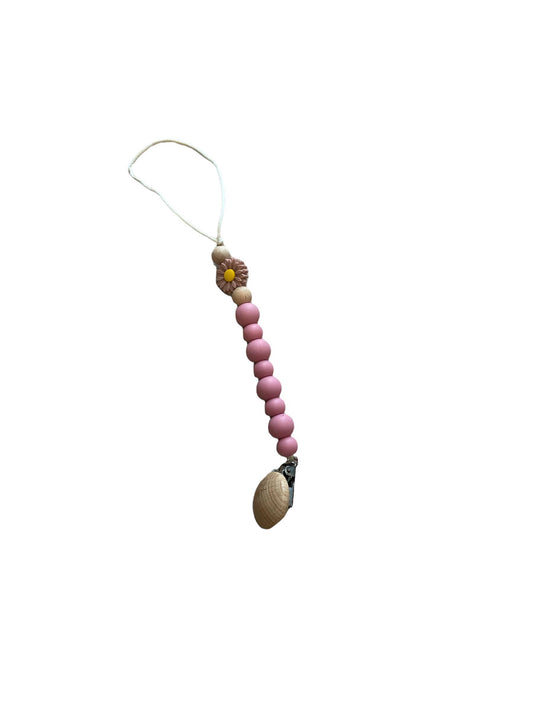 Daisy Grande Clip & Soother: Blush