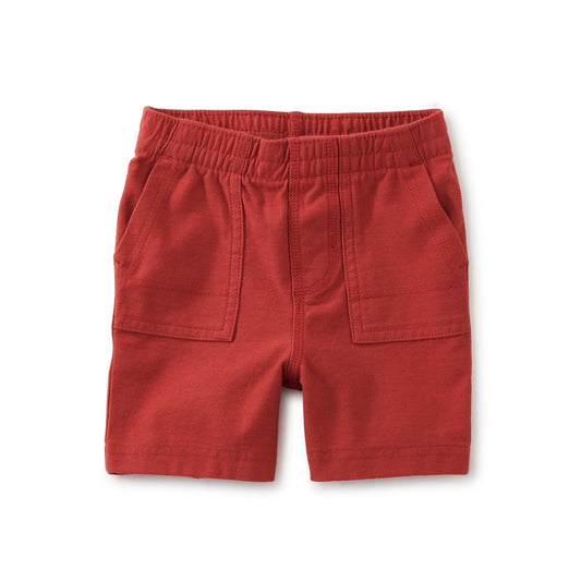 Earth Red Playwear Baby Shorts