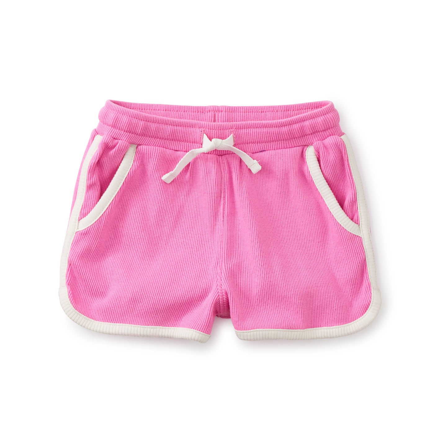 Piped Gym Shorts: Perennial Pink