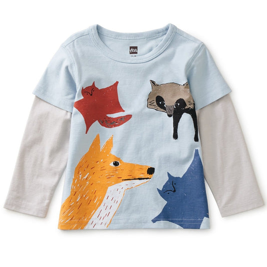 Animal Party Baby Graphic Tee: SKYRIDE