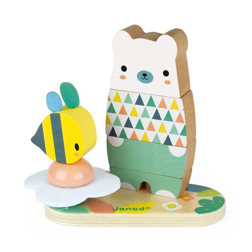 Pure Stackable Bear Wooden Toy