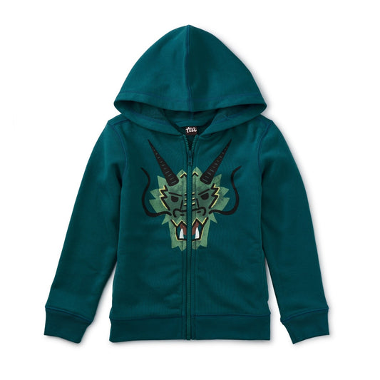 Horned Dragon Graphic Hoodie: Scuba