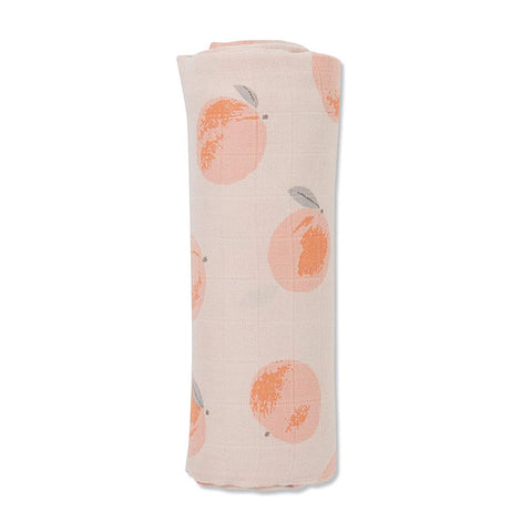Peaches Pink Swaddle Blanket
