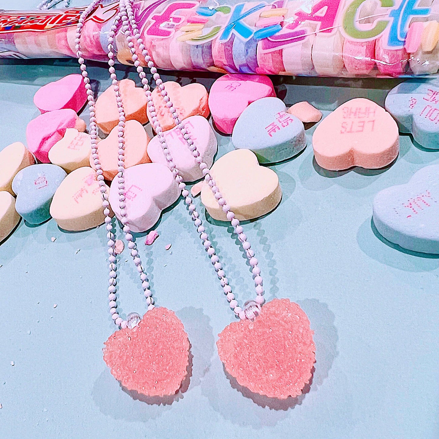 Pop Cutie Sugar Heart Kids Necklaces Valentines