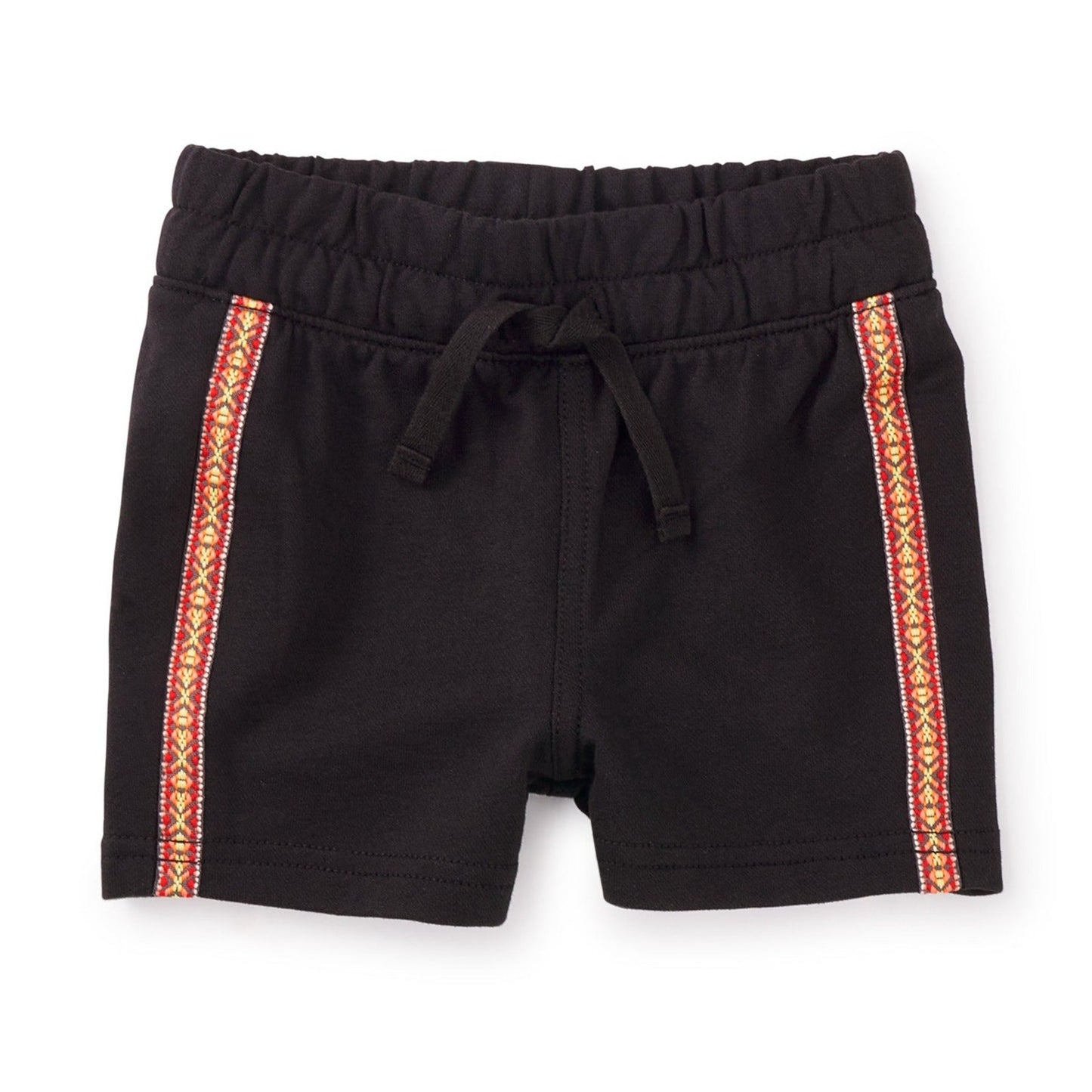 Jacquard Trim Baby Shorts: Jet Black