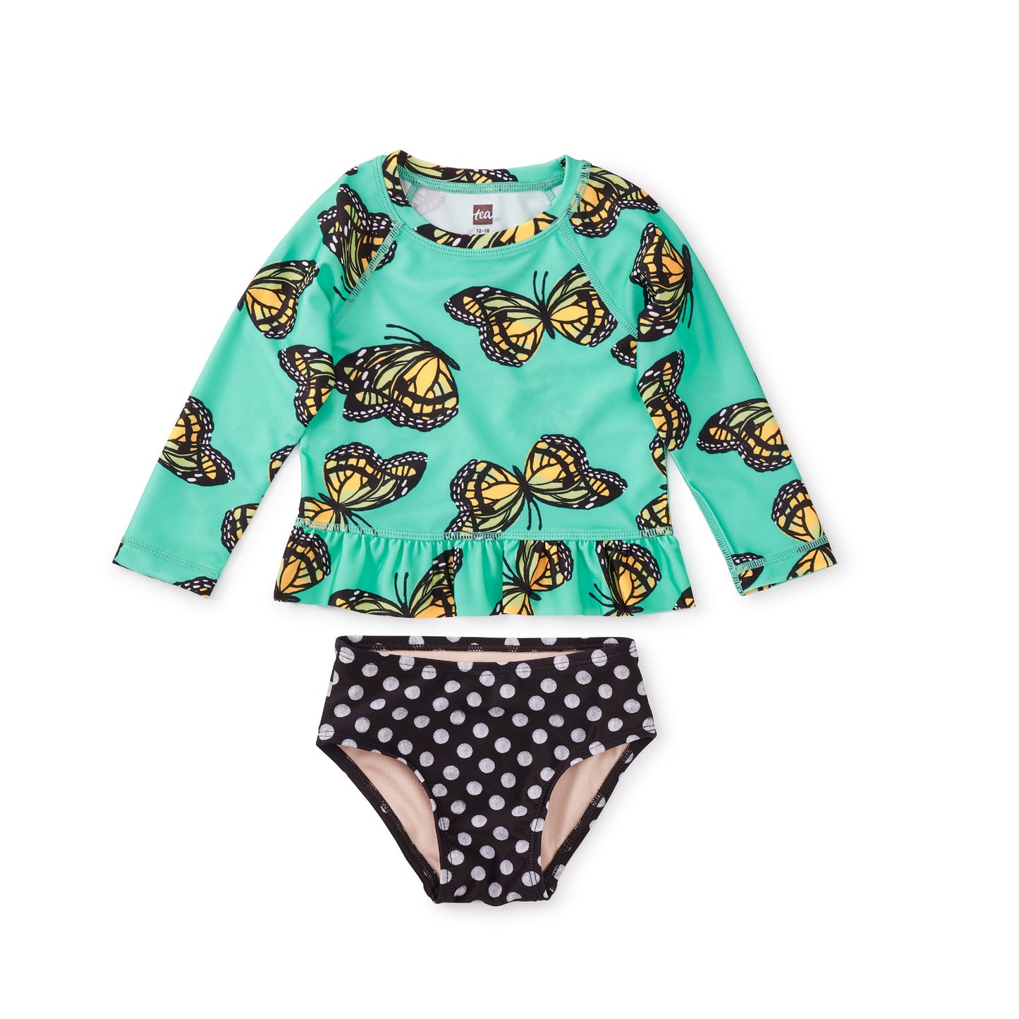 Rash Guard Baby Swim Set Monarch Migration Cupcake