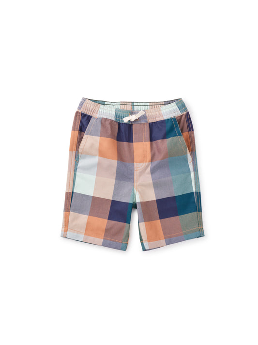 SEASIDE PLAID Plaid Discovery Shorts