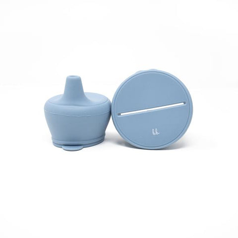 Silicone Snack & Sippy Lids - Slate