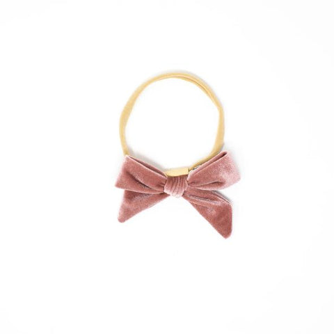 Maya Headband Clip/Bow - Mauve