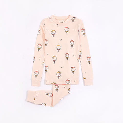 Hot Air Balloon 2Pc Pj Set: L/S Top + Pant